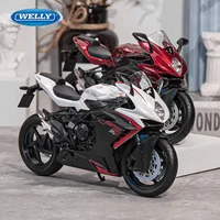 WELLY 1:12 MV Agusta F3 RR Alloy Race Motorcycle Model Diecast Metal Street Motorcycle Model Simulation Collection Kids Toy Gift 1