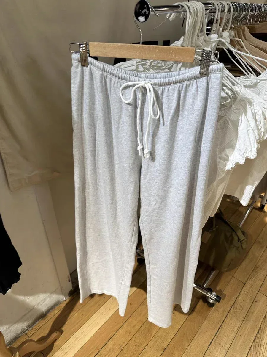 Pantaloni sportivi dritti con coulisse solidi da donna pantaloni autunnali in morbido cotone a vita alta pantaloni lunghi sportivi Casual Vintage Streetwear Y2k 3