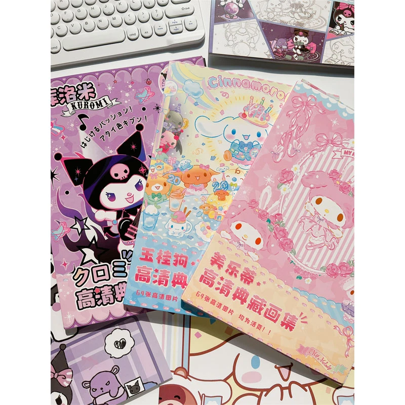 64pcs Cartoon Kawaii Kuromi My Melody Cinnamoroll Hd Poster Photo Album  Anime Sanrioed Girl Heart Cute Loose-leaf Wallpaper - Movies & Tv -  AliExpress