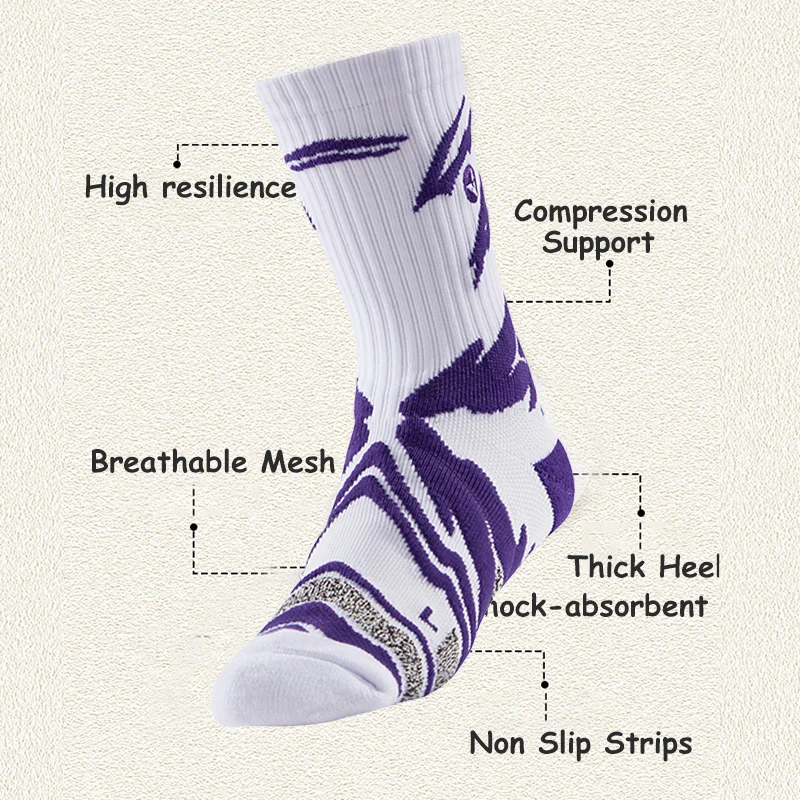 3 Pairs Premium Quality Long Training Socks