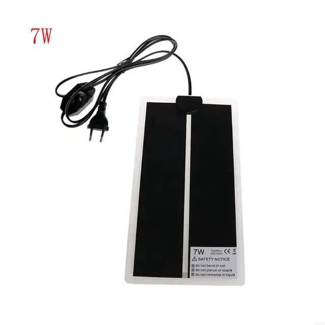 Multi-purpose Heater Mat Terrarium Warmer Heating Mat 5.5'' x 11'' for Turtle Snake for Frog 4