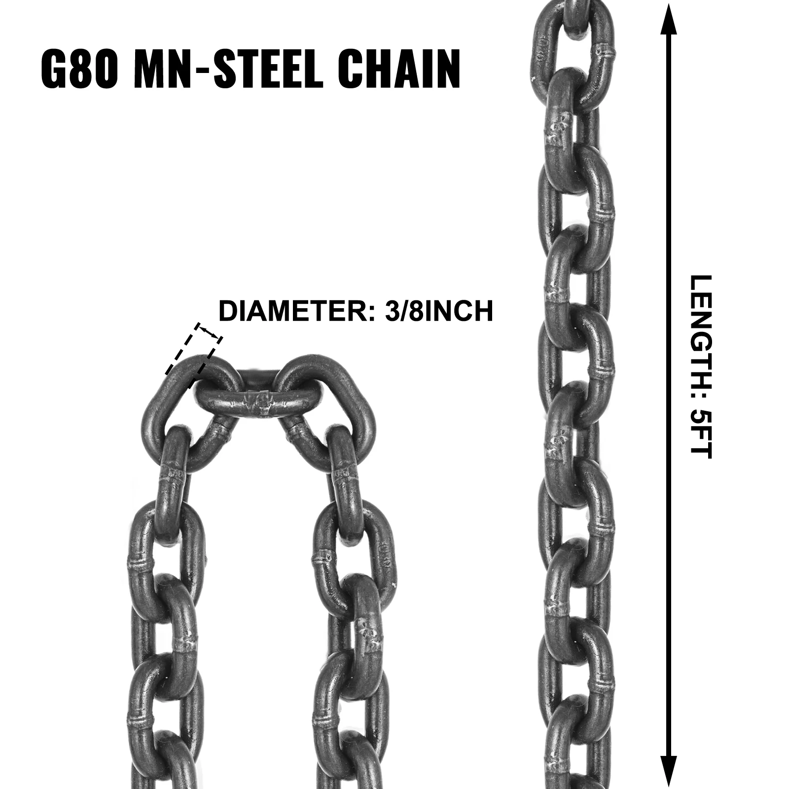Steel Lifting Chain Sling with Hooks for Heavy Duty Lifting