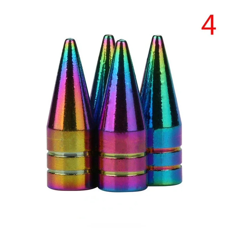 New 1PCS Neon Lights Color Aluminum Car Tire Valve Caps General Cars Truck Air Port Cover High Quality Tire Valve Wheel Stem Cap