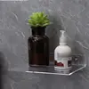 Transparent Acrylic U-shaped Wall Mounted Storage Rack Kitchen and Bathroom Walls L Do Not Require Perforated Storage Racks 4