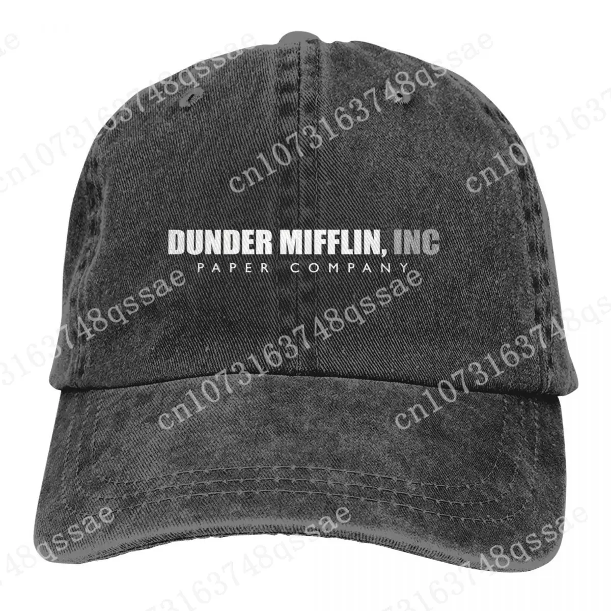 

Dunder Mifflining Paper Company Baseball Cap Merch Vintage Distressed Denim The Office TV Show Dad Hat Travel Caps Hat