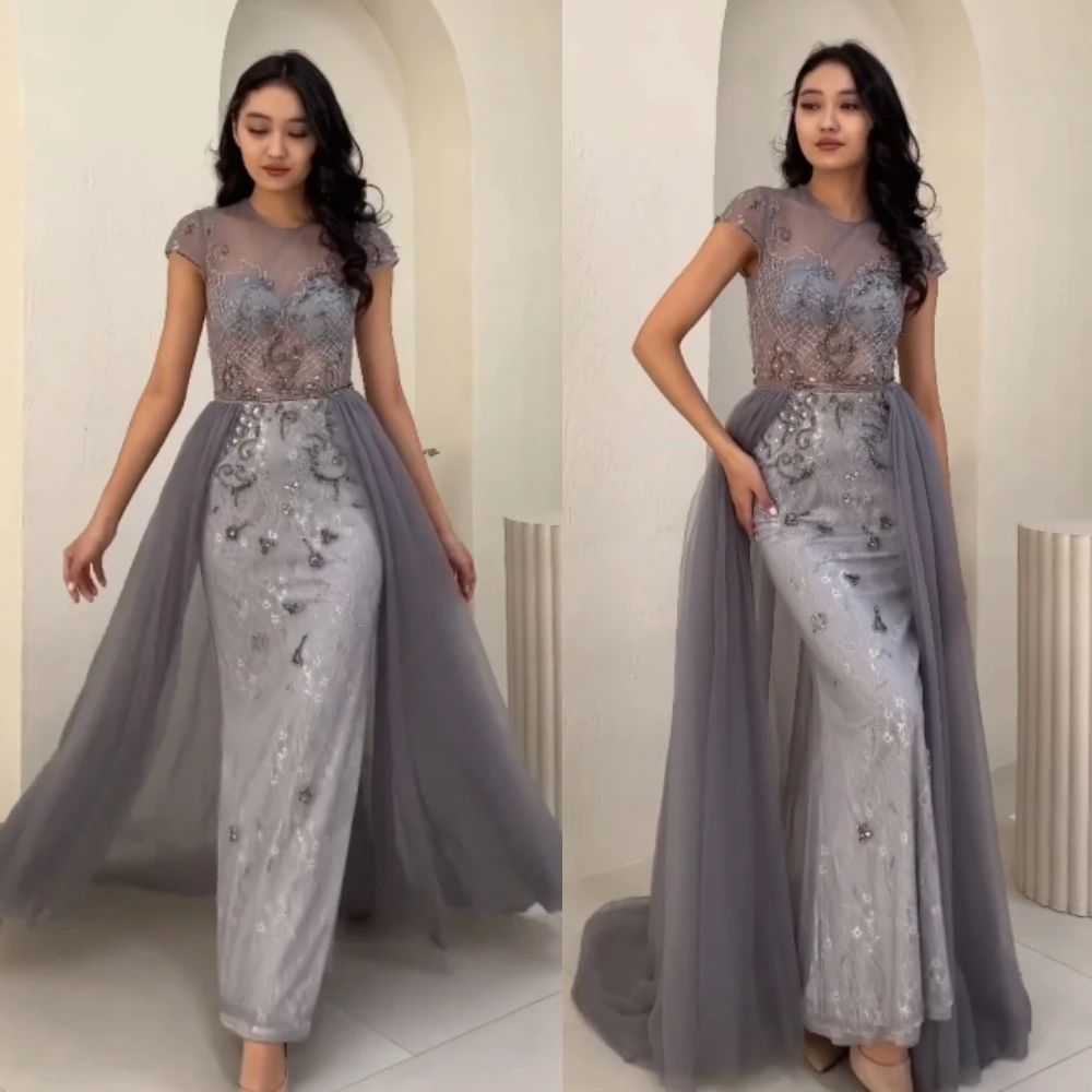 

Yipeisha Prom Dress Fashion Exquisite Jewel Mermaid Evening es Beading Organza Floor Length Custom