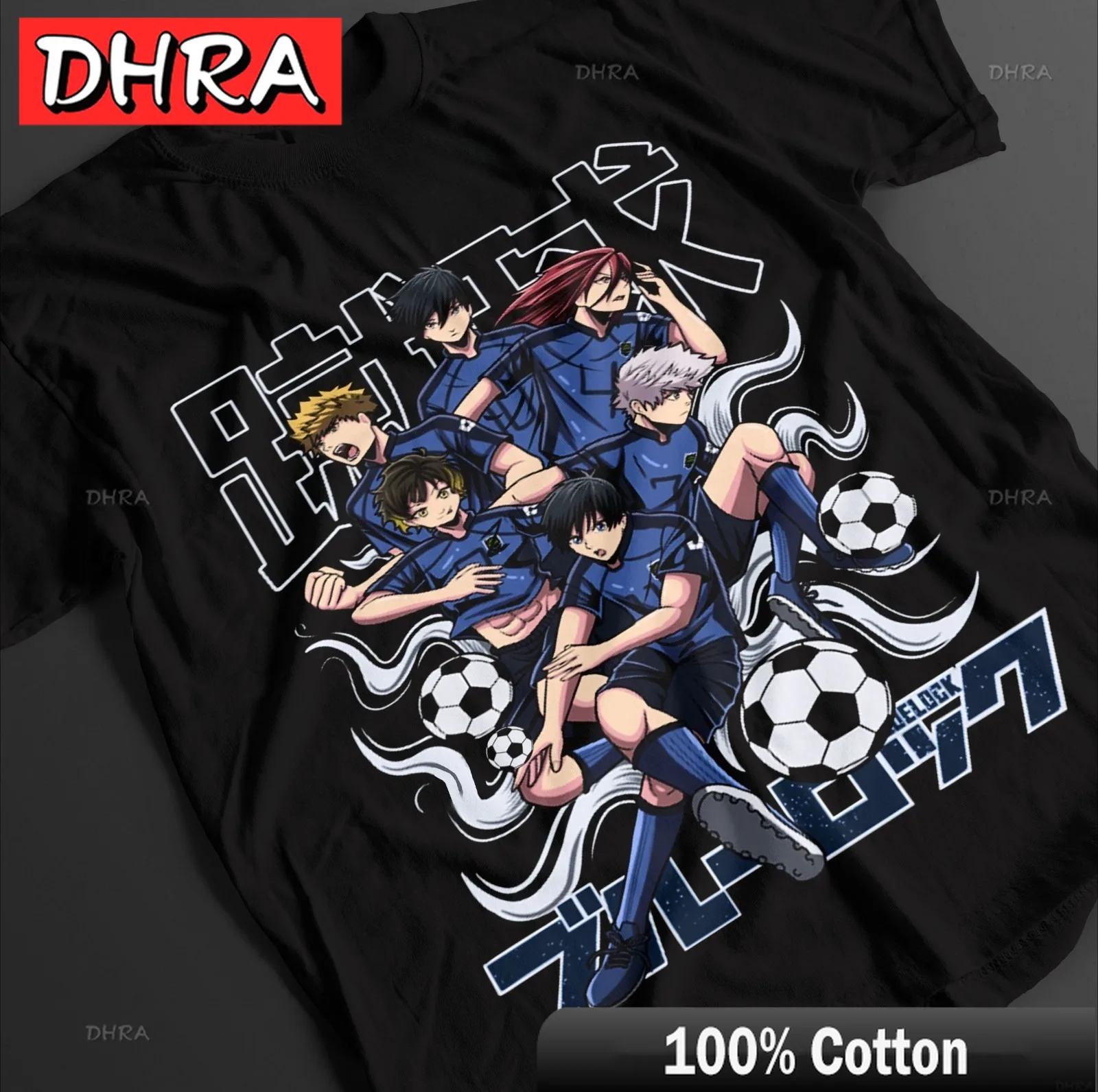 Unisex Blue Lock Anime Graphic Cotton Tee - Short Sleeve Summer Top