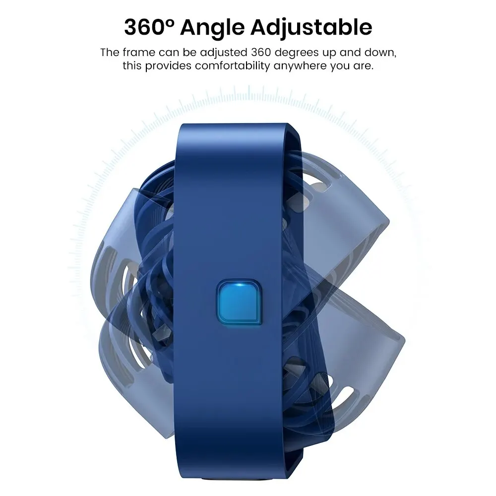 TOPK 미니 휴대용 선풍기, USB 데스크 선풍기 테이블, 조용한 3 단 바람 개인 선풍기, 360 ° 회전 헤드 스탠딩 팬, 방 캠핑 가정