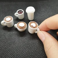 10PCS White Mini Coffee Cup For Slime Charms Supplies Free shipping 1