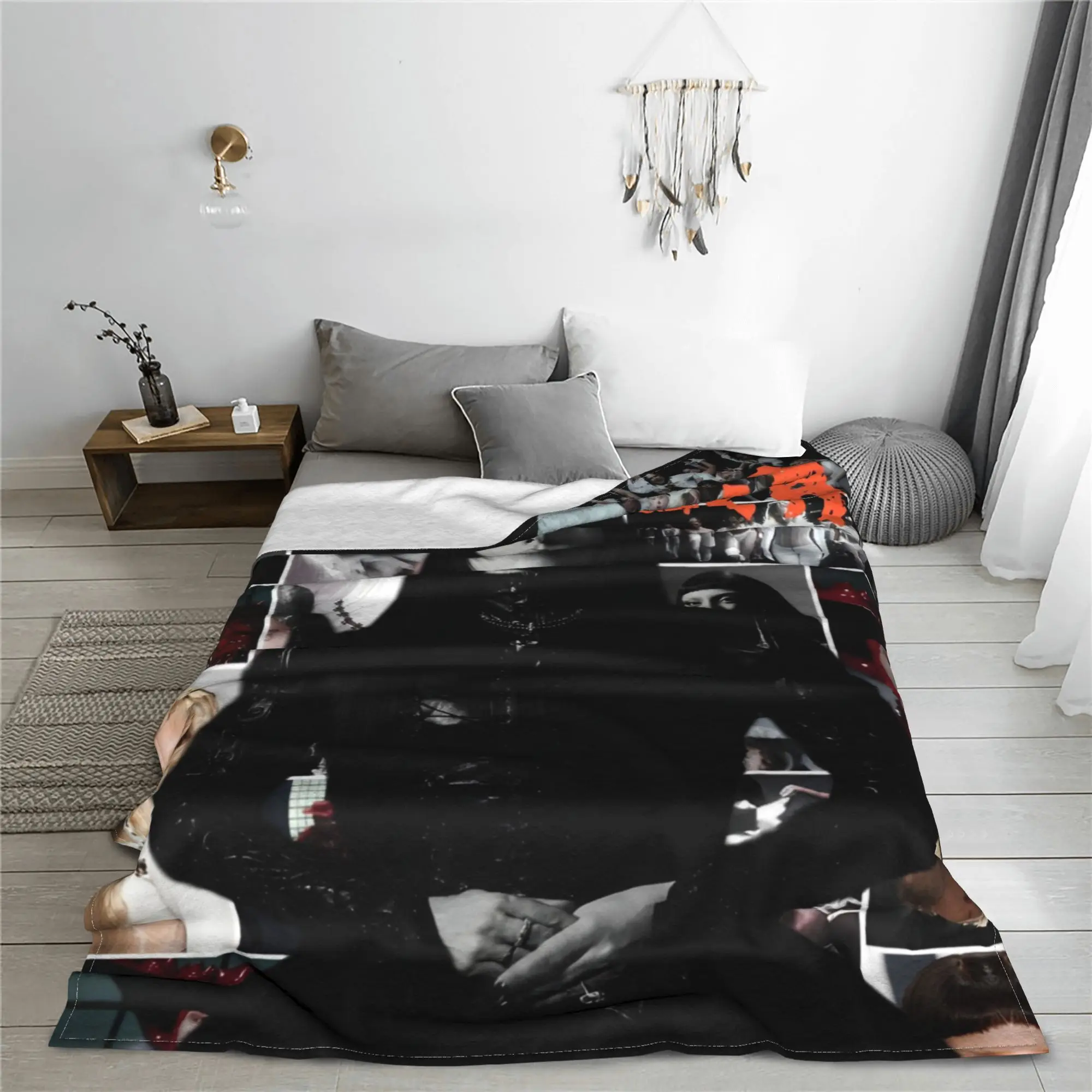 Lady Gaga  Blanket Cover Fleece Mayhem Album Super Warm Throw Blankets for Bedding Couch Bed Rug 3