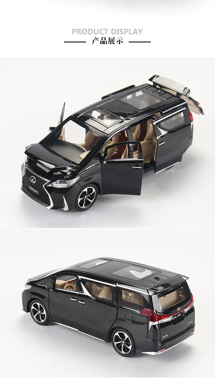 1:24 Lexus LM300H MPV Alloy Alloy Car Model Diecast Toy Vehicle w