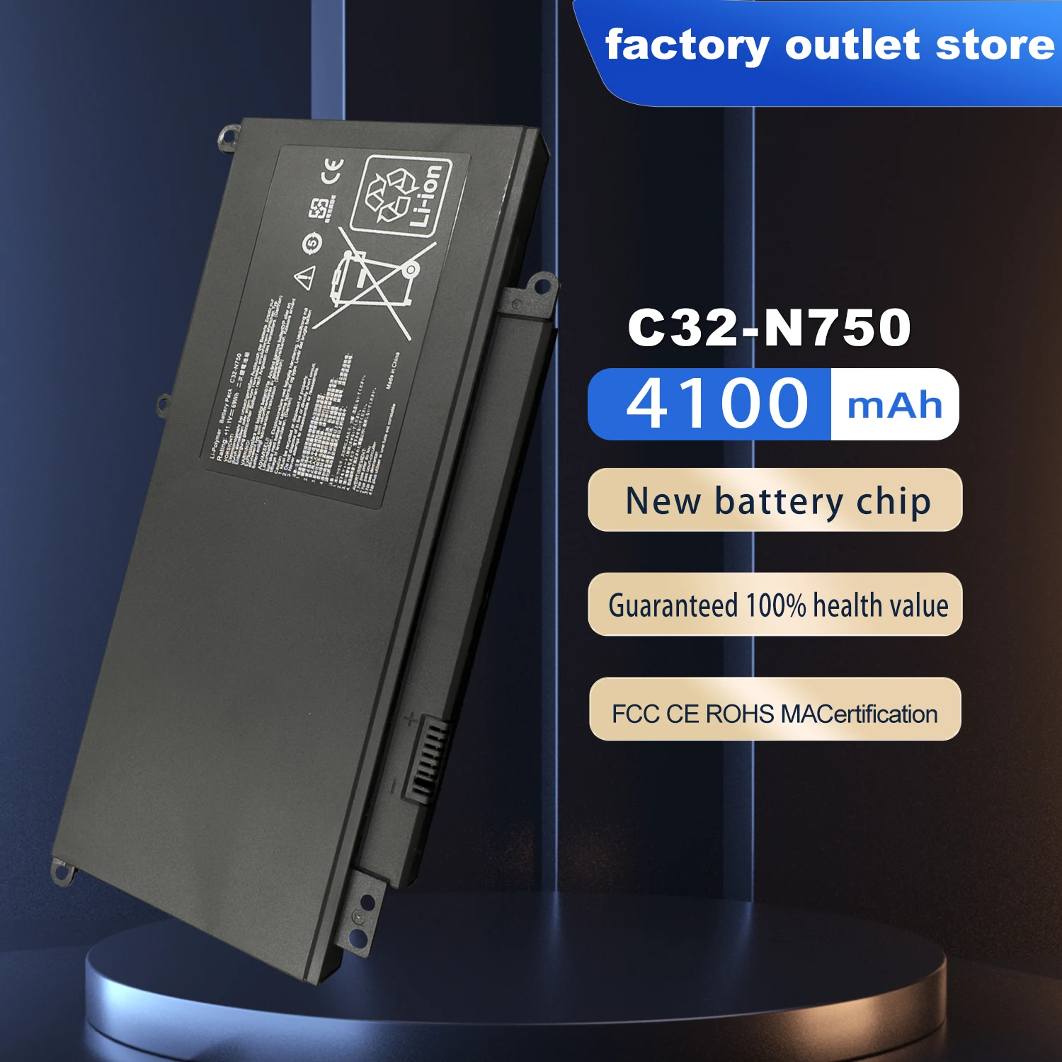 Новая аккумуляторная батарея DXT для ноутбука ASUS N750 N750J N750JK N750JV Новая аккумуляторная батарея DXT для ноутбука ASUS N750 N750J N750JK N750JV