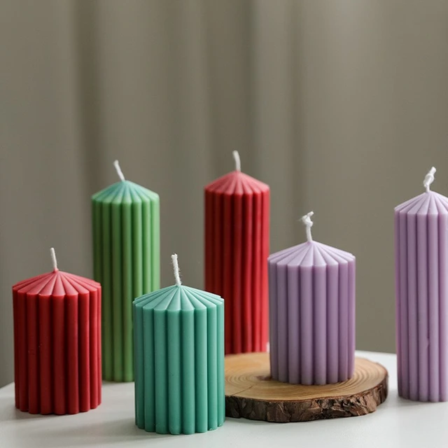 Cylindrical Pillar Candle Molds for Candle Making DIY Soy Wax