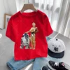 Star Wars Tshirts  Print Disney Darth Vader Kids T Shirt Summer Fashion Cartoons T-shirt Boys Girls Crew Neck Loose Tshirt Top 1