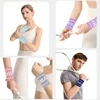 1 Pair Elastic Sport Wristband Basketball Volleyball Wrist Guard Golf Tennis Sweatband Wrist Band Fashion Colorful Wrist Support 4