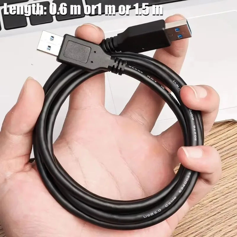 High-Speed USB 3.0 Male-to-Male Extension Cable for Enhanced Data Transmission