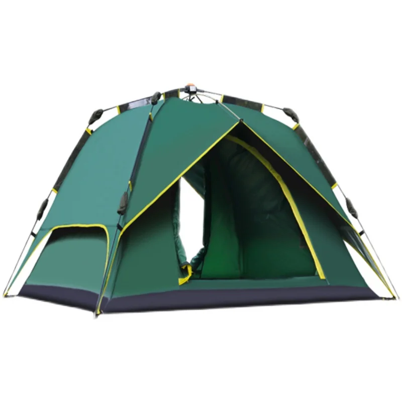 

Tent outdoor portable folding fully automatic camping wild camping thickened rainproof equipment for family use