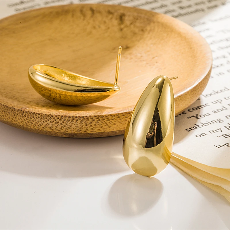 

Новые дизайнерские серьги в виде семян дыни, уникальные французские гладкие Позолоченные Модные серьги-подвески из 18-каратного золота в ретро-стиле, бриллиантовые серьги, подарок для пожилых людей