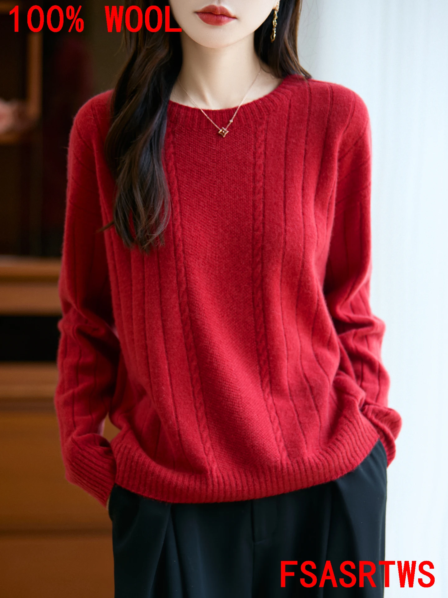 Pull 100% Laine Mérinos Austermann - Noir Et Blanc, Taille 38, Neuf Sans étiquettes