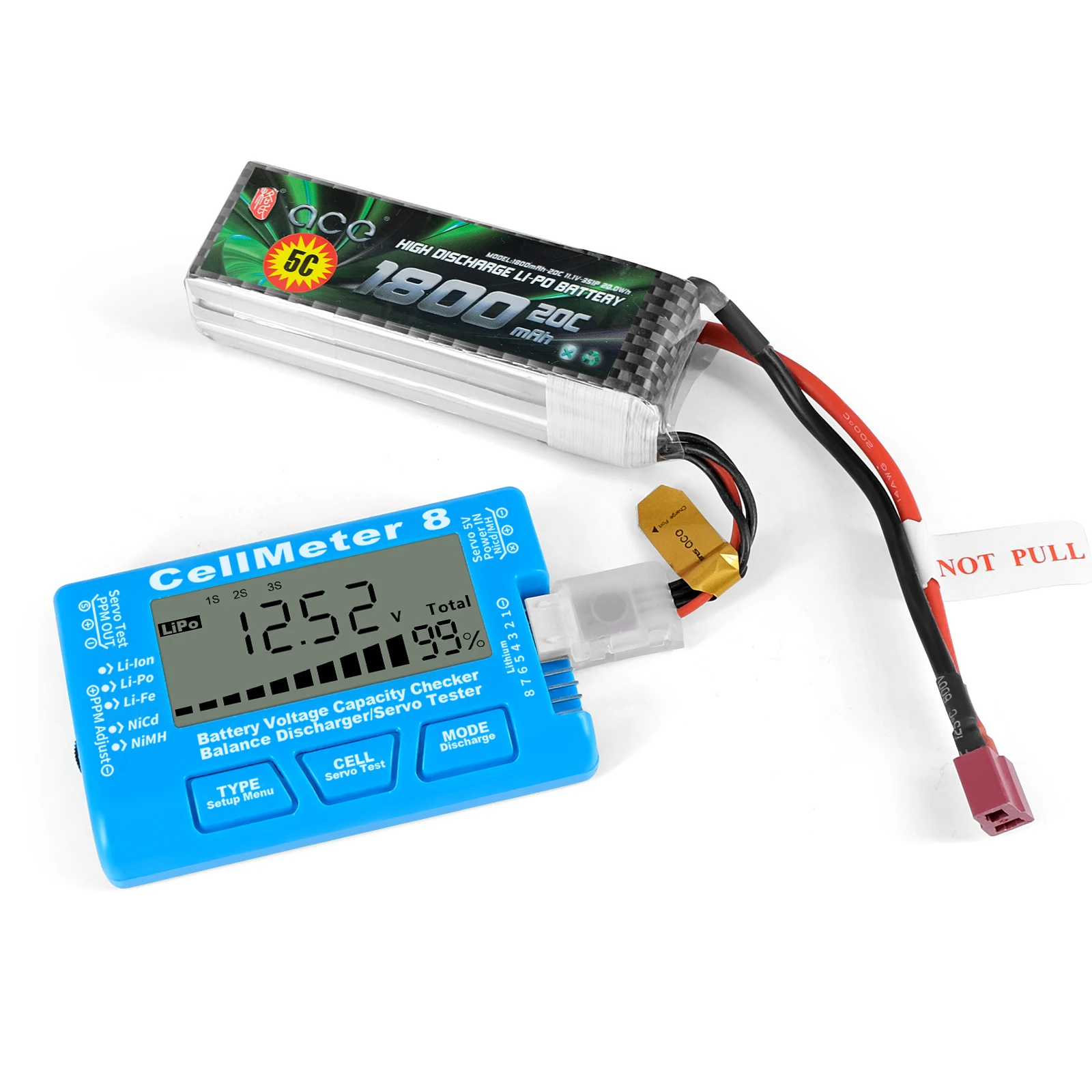 CellMeter 1-8S Testeur Batterie RC LiPo LiFe NiMH