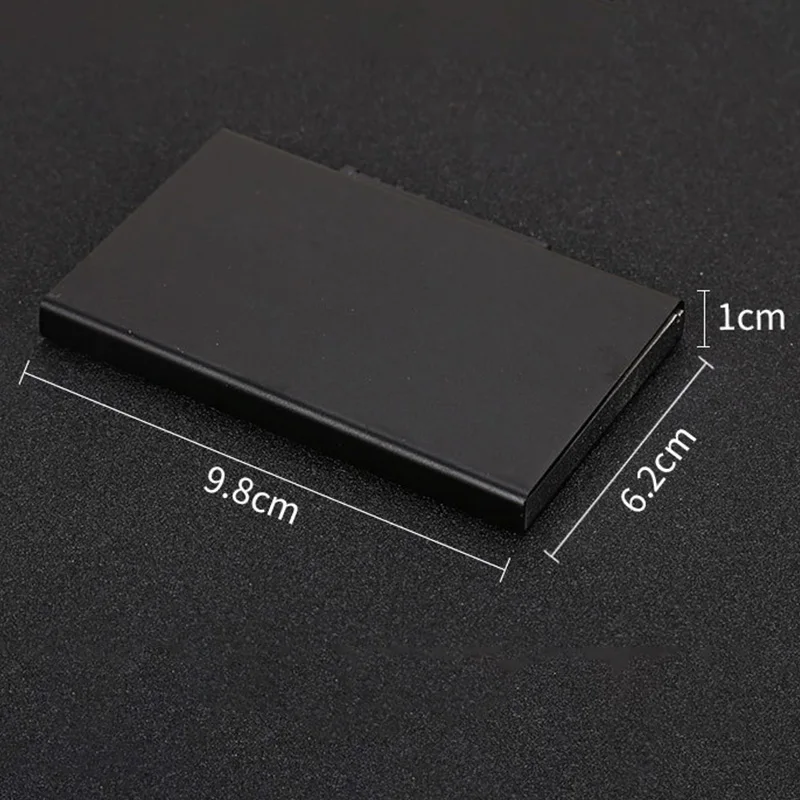 Minimalist Card Wallet Aluminum Card Holder Slim Case Pops Up for Men Women Boxes Event Party X-32