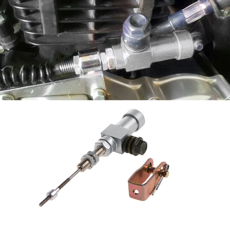 Hydraulic Pump Modules Clutch Master Cylinder Reservoir Motorcycle Hydraulic Clutch Master Cylinder Rod Brake Pump M10x1.25mm Aluminum