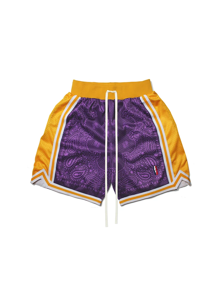 ZOOY (L-9XL) Plus Size Men's Vintage Basketball Athletic Shorts