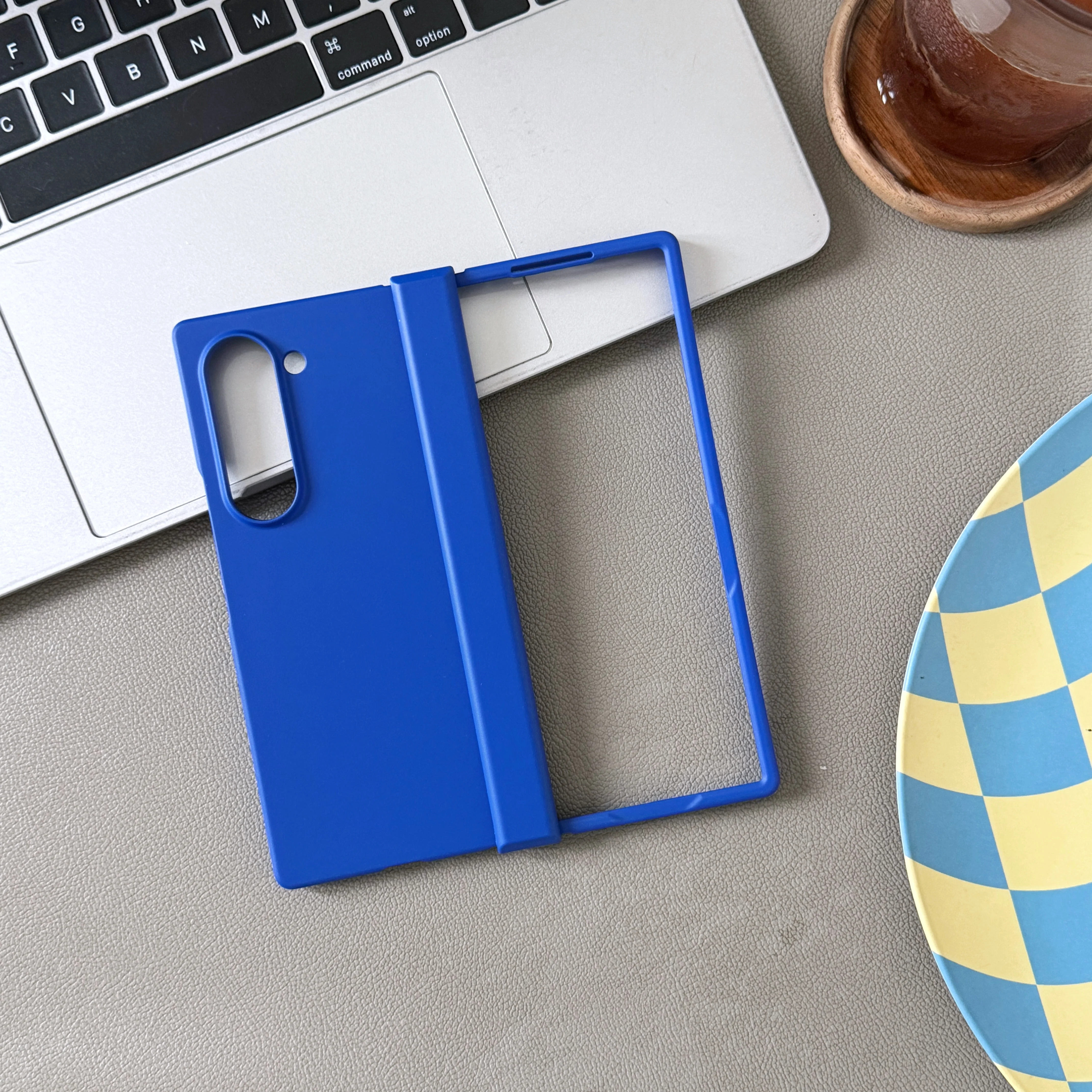 Luxury Candy Colored Foldable Protective Phone Case - Solid Color Shockproof Bumper Hard Cover