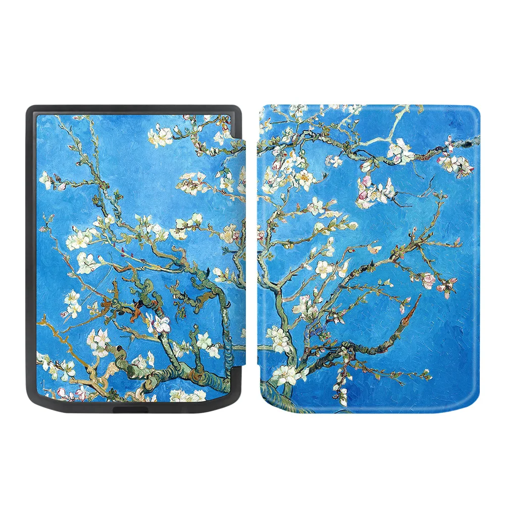 Premium Soft PU Leather E-Book Case with Smart Auto Wake Sleep and Magnetic Protective Shell (6'' Screen)
