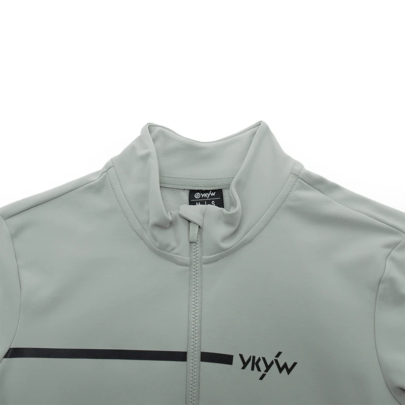 YKYWBIKE Herren Winter-Radtrikot, warm, Rennrad, dünn, weich, Fleece-Jacke, atmungsaktiv, MTB, Fahrradbekleidung, Fahrradtrikot – Detail 19