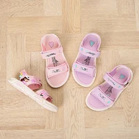 Trendy Cute Cartoon Open Toe Sandals For Girls, Breathable Lightweight Wear-resistant Sandals For Spring And Summer 1