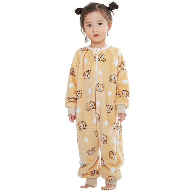 Cozy Owl Kids Sleeping Bag - Flannel Sleepwear Wearable Blanket
