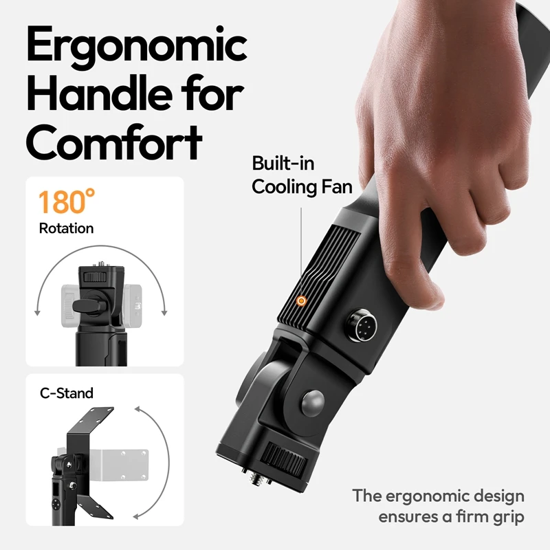 Ulanzi AL120 Inflatable LED Light 2700K-6500K Bi-color 10 Lighting Effects for Portrait Photography Livestreaming Camera Vlog