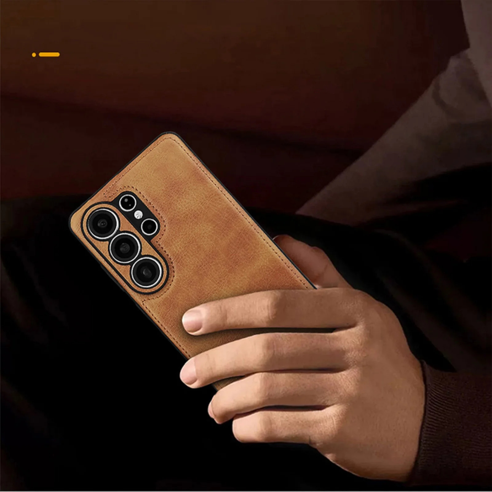 Fashion Retro Leather Shockproof Phone Case Cover