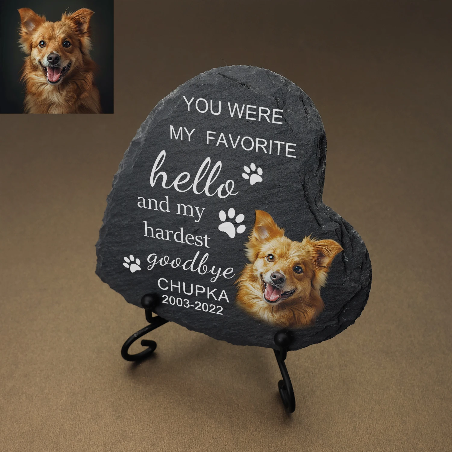 Pet memorial stones Personalized pet memorial stones Memorial garden stone Engraved with photo Dog memorial stone Dog tombstone Cat memorial