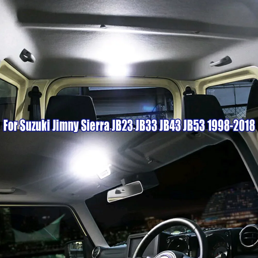1Pc Car Roof Reading Lamp Bulb Accessories Car Dome Map Roof Lights LED for Suzuki Jimny Sierra JB23 JB33 JB43 JB53 1998-