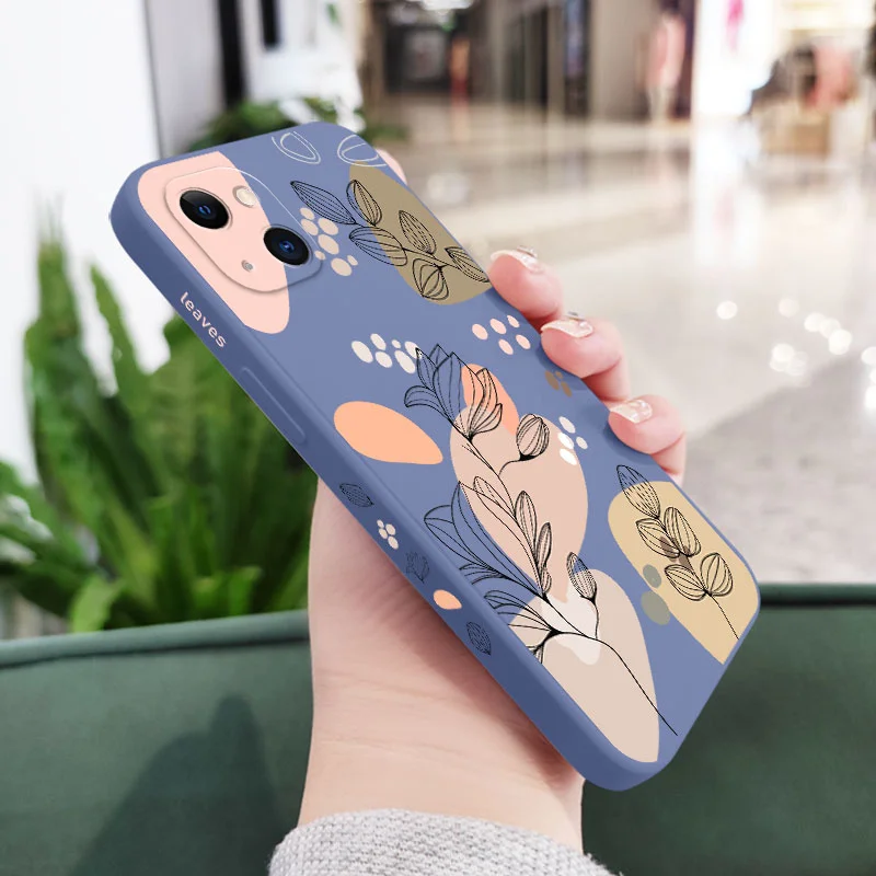 thumbnail image 1 of Funda de teléfono con plantas abstractas para iPhone 15, 14, 13, 12, 11 Pro Max, Mini, X, XR, XS MAX, SE2020, 8, 7 Plus, 6, 6S Plus, 1 of 5