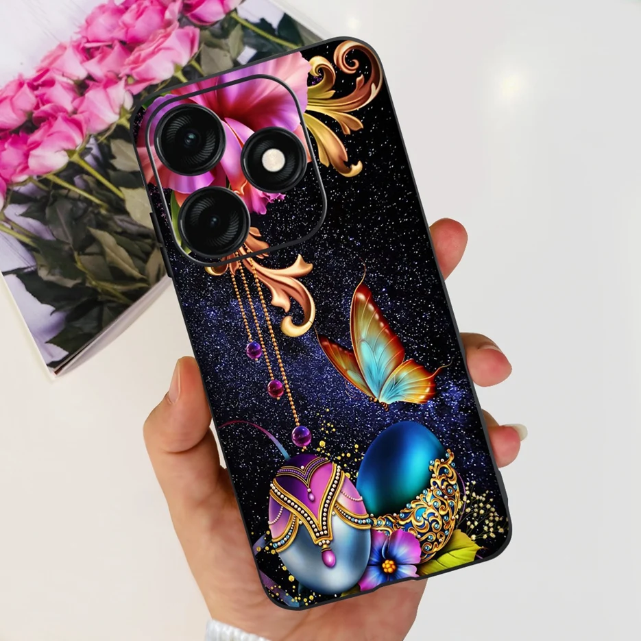 Stylish Shockproof Painted Phone Case with Soft Bumper