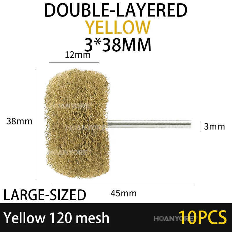 Yellow 3X38 10pcs