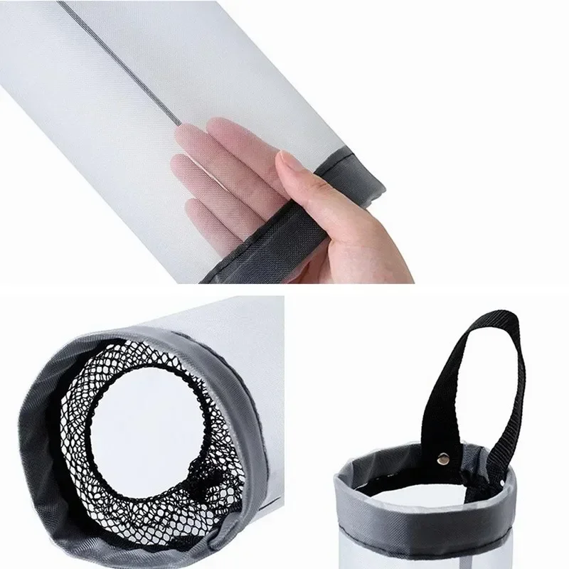 가정용 식료품 가방 거치대 벽 보관 디펜서, 주방 정리함, 나일론 걸이식 쓰레기 보관 포장 파우치, 걸이 가방, 1 개, 2 개, 3 개
