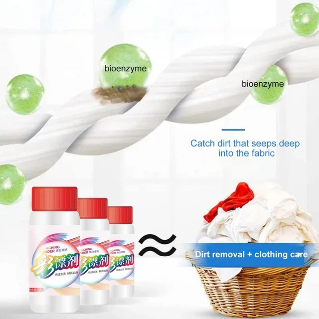 Laundry Bleach Remove Stains and Remove Yellowing Wash White Clothes Stain  Removing Powder Laundry Whitener - AliExpress