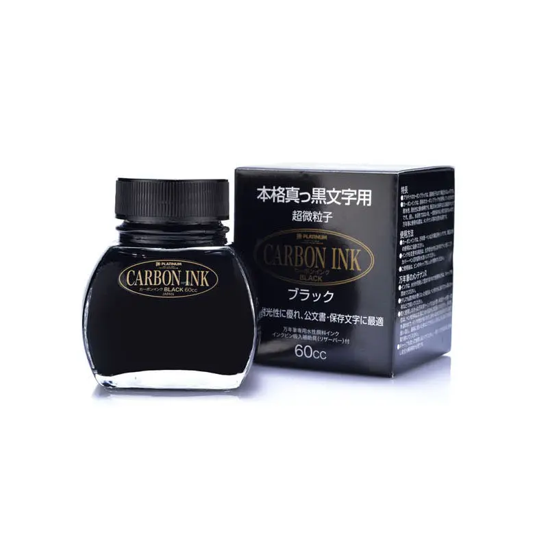 플래티넘 INKC-1500 일본산 방수 카본 나노 컬러 잉크 - 퇴색 방지 만년필 잉크, 부드러운 필기감