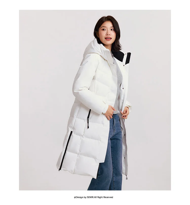 Down Jacket Women Long Length Parka New Winter Goose Down Warm Outdoor Windproof Outerwear