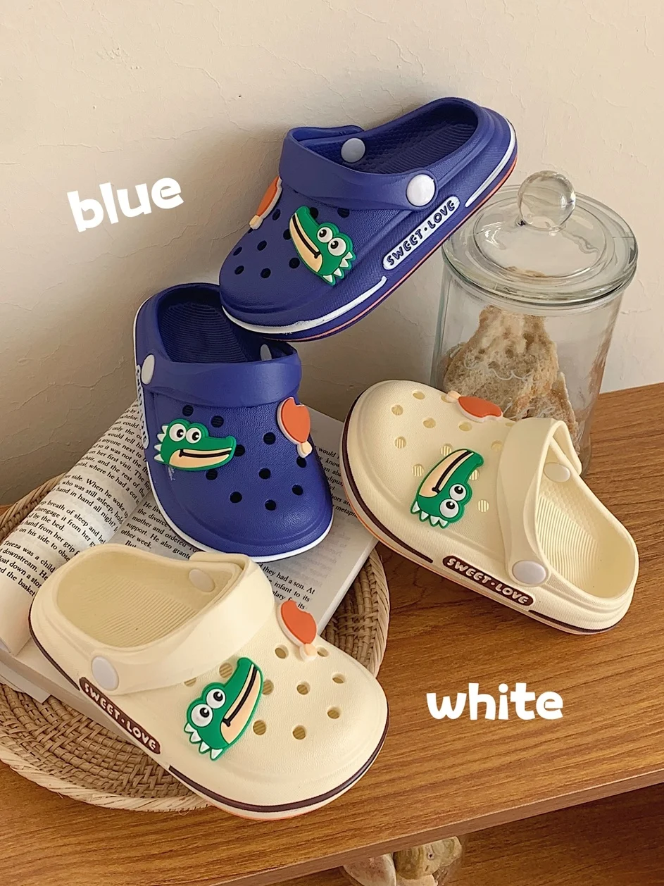 

Children's Hole Shoes Summer Boys Girls Baby Sandals Cute Crocodile Outdoor EVA Slipper Kids Sandals
