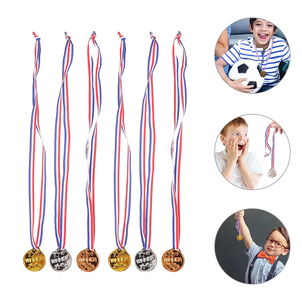 

6pcs Match Medal Rewarding Medal Award Medal Hanging Medal Award Ceremony Medal