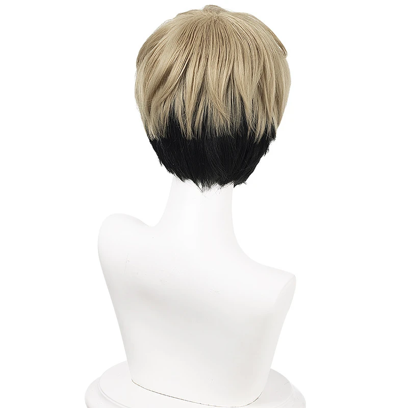 Anime Killing Stalking SangWoo Short Wig Cosplay Costume Heat Resistant Synthetic Hair Women Fashion COS Suit Party 