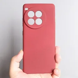 Matte Thin Sandstone Soft Silicone Shockproof Phone Case for OnePlus Nord CE 6 (Red)