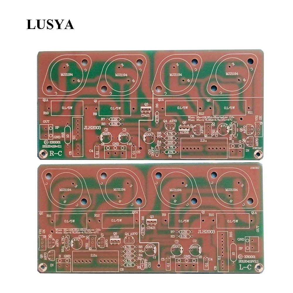1 пара JLH HOOD Class A односторонняя Плата усилителя мощности PCB HiFi Stereo Home Audio |