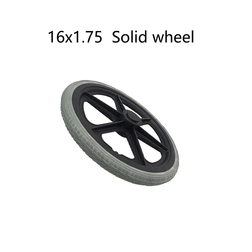 

high quality 16 Inch x1.75 Solid Tire with Hub for Wheelchair Rear Medical Accessories