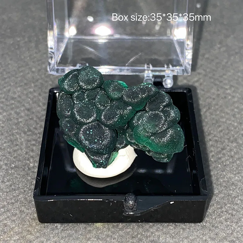 100% natural Malachite  raw stone mineral specimen healing crystal gemstone collection Box size:35*35*35mm